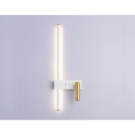 LED lamp wall -mounted with a switch on the Ambrella Light, Linetech, FL5207, LED, 7 W, 900LUM, 4200K, Gold, gold, LED, LED, LED.-2