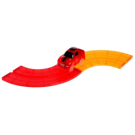 Magnetic designer "Magic track", the machine drives from batteries, 19 parts-1