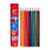 Pencils 12 colors, in a tube metal, triangular, wooden, sea inhabitants, mix
