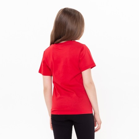 T -shirt children's, red color, height 134 cm-4