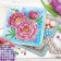 Diamond mosaic with partial filling on the box "Piono", 14 x 14 cm