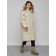 Coat insulated winter female, size 50, beige color