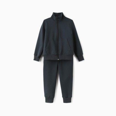 Children's costume (sweatshirt, trousers) minku color graphite, height 140 cm-5