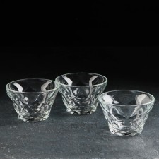 A set of glass creammans 