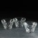 A set of glass creammans "Ice Diamant", 350 ml, 3 pcs