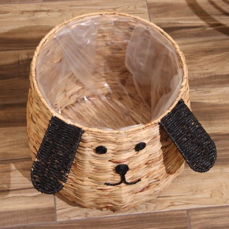 Wicker basket "Dog" 32x32x37 cm-2