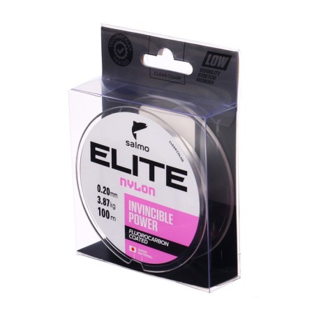 Monophile Flake Salmo Elite Fluoro Coated Nylon, diameter 0.2 mm, test 3.87 kg, 100 m, transparent-1