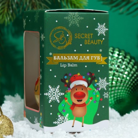 Lip balm "New Year's deer", limited-4