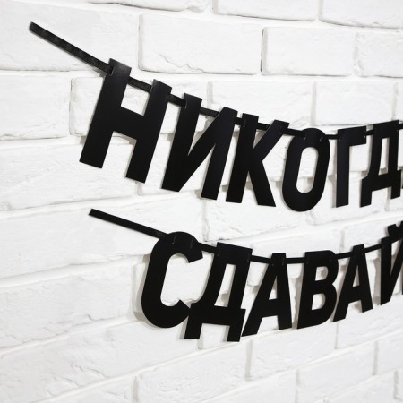 Гирлянда на ленте «Не сдавайся», 220 см.-2