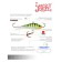 Balancir Lucky John Baltic 6 + tee, 6 cm, color 24 blister