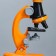 Microscope "Young Botanik" Frendering to x1200, orange, backlight