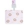 Badge horizontal external size 10 x 7.8 cm, internal size 5.2 x 8.2 cm, tape 42 cm, with a pattern "Paws"