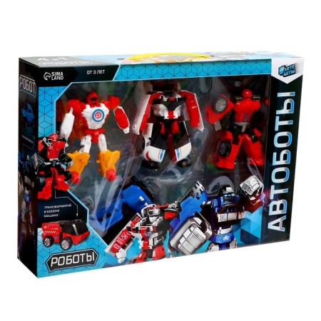 The set of robots "Autobots" are transformed, 4 pieces-12