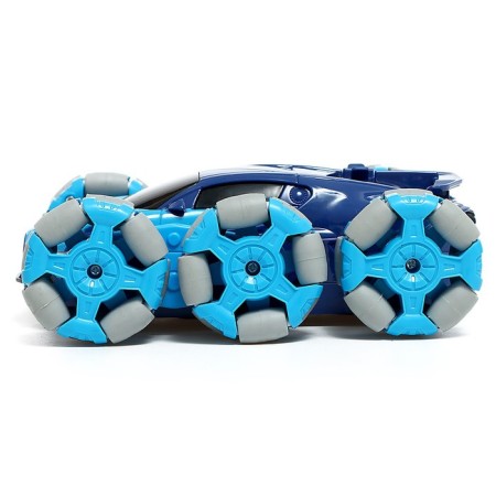 Radio controlled machine "Trick", smoke, with a battery, blue color-1