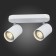 STAST ST LUCE. SL597.501.02. 2x3 W, GU10 LED, 3000K, 33x15 cm, white color, chrome