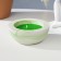 Aromatic candle in concrete "hemisphere", 9x4 cm, green, mint