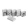 Eraser Artgraphix, rectangular, in a cardboard holder, white, mix