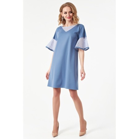 Women's dress, size 46, blue color-2