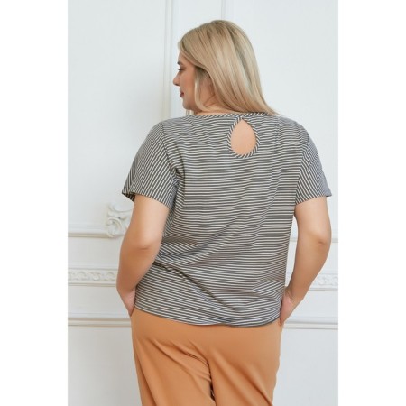 Women's T -shirt, size 68, khaki color-4