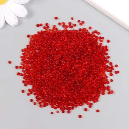 Glass beads 12/0 "cherry" transparent 450 gr-1