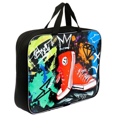 Folder with handles Textile A4, 350 x 270 x 70 mm, calligrata "sneakers"-1