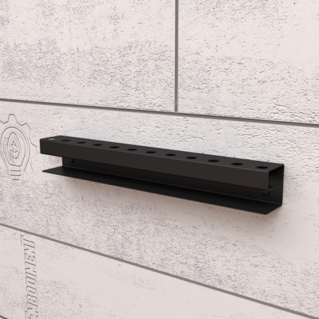 Holder for storing mills with 12 items, wall, black-1