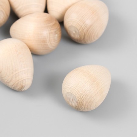 Wooden egg 4x3 cm (set10 pcs)-1