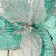 Decor "Winter Flower" 15.5x12 cm, turquoise