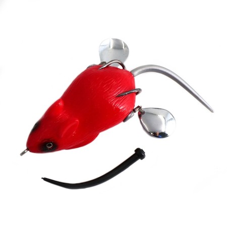 Namazu Mouse-Namazu mouse with petals, 76 mm, 26 g, color 12, double yr hoks bn #2-4