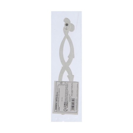 PC172AS handle, m/o 96 mm, old silver color-4