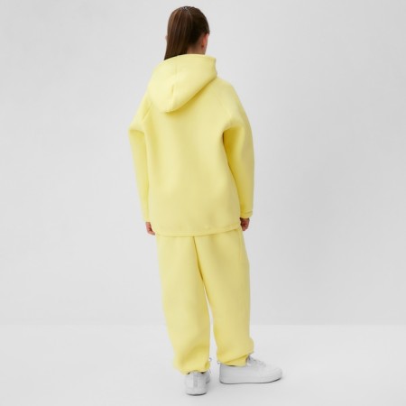 Kids (hoodies, trousers) minku: Basic Line Kids, Oversize, yellow color, height 158-23