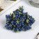 Decor for creativity "Flowers" mix 9 cm (1 set = 1 bouquet) in the bouquet 12 colors