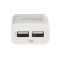 EXPLOYD EX-Z-1421, 2 USB, 2.4 A, white network