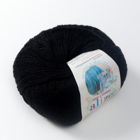 Yarn "Baby Wool" 40% wool, 40% acrylic, 20% bamboo 175m/50g (60)-1