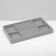 A stand for decorating 4 places and 7 strips for rings, 21 × 12.3 × 2.3 cm, color gray color