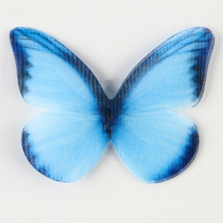 Decor for creativity "Butterfly", two -layer, set of 12 pcs., Size 1 pc. - 5 × 4 cm, blue color-3
