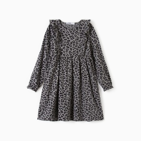 Платье детское с длин.рукавом KAFTAN Trendy grey р.30 (98-104)-4
