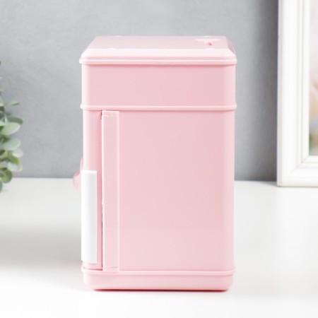 Piggy bank Plastic "safe. Layer" code castle, sound aa pink 13x12x19 cm-3