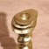 Antik candlestick 25 cm, aluminum