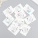 Cardboard "New Year's branches" set 10 pcs (5 types) 4x6 cm