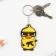 Key keychain "Cool duck" 3.8 x 6 cm