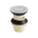 Bottom valve Zein Bp3, plastic housing, small button, stainless steel, overflow