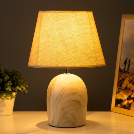 Woodland table lamp E14 40W white-brown 23x23x35 cm Risalux-1
