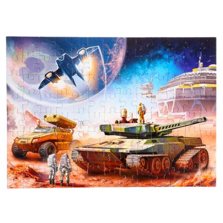 Puzzles 2 in 1 "Transformers and transport No. 1", 104 elements in each puzzle-3