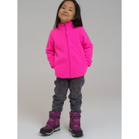 Fleet from a lightning fleece for a girl, height 104 cm, color fuchsia-8