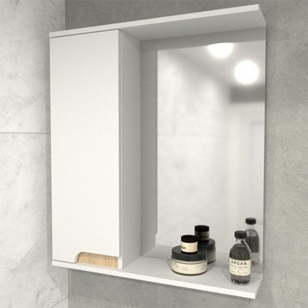 Cabinet-mirror Leon 60, left, sonoma color, 15 x 60 x 70