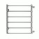 Water towel Terminus "Standard" P6, 500x600 mm, lateral connection, chrome