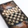 Narts "Leopard", wooden board 40 x 40 cm, with a field for playing checkers