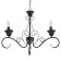 Azazel chandelier 3XE14 40W black and gold 57x57x39.5-98 cm Bayerlux