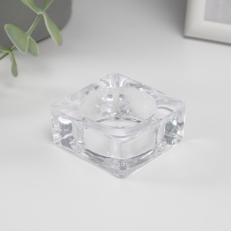Glass of glass 1 candle cube small-3